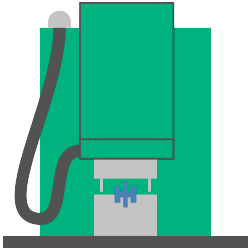 2. Injection du modèle en cire