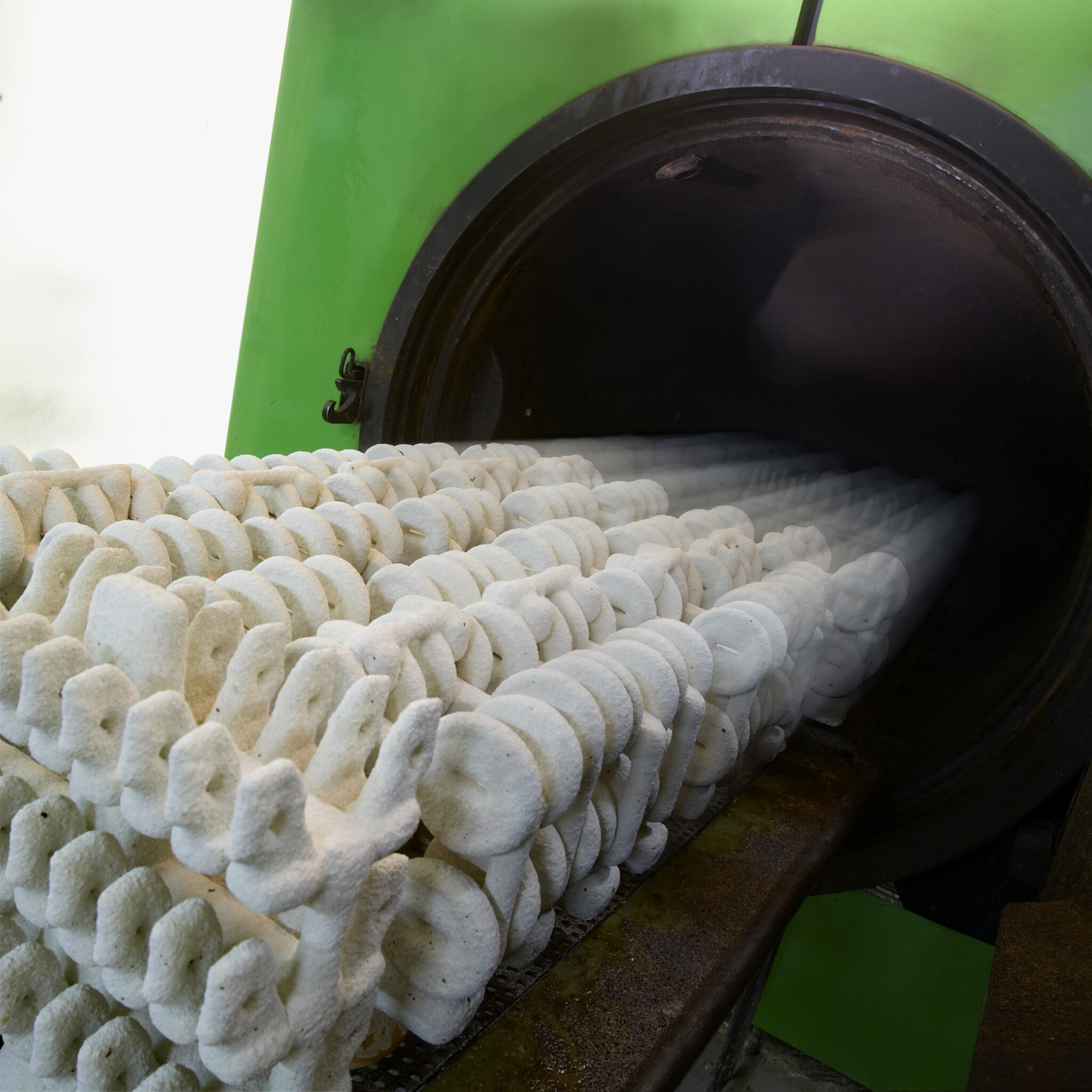 6. Dewaxing the ceramic mold in an autoclave