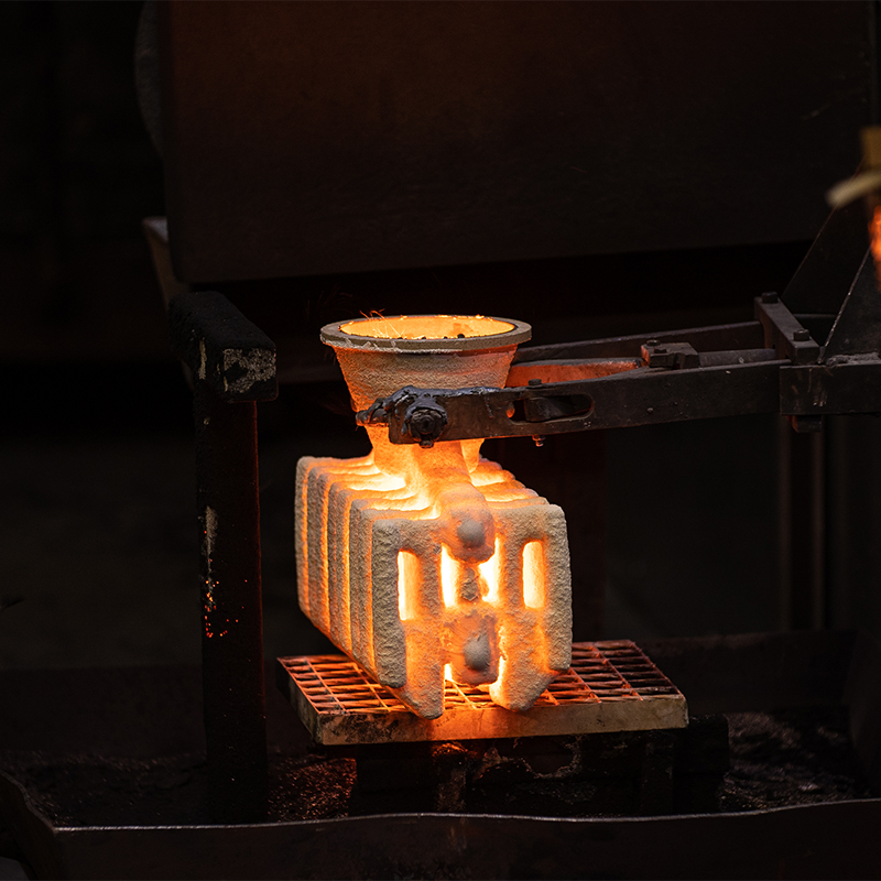 8. Casting the molten metal