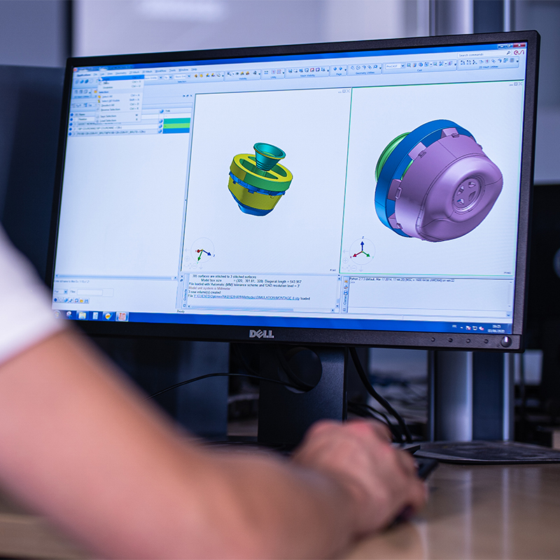Simulated solidification